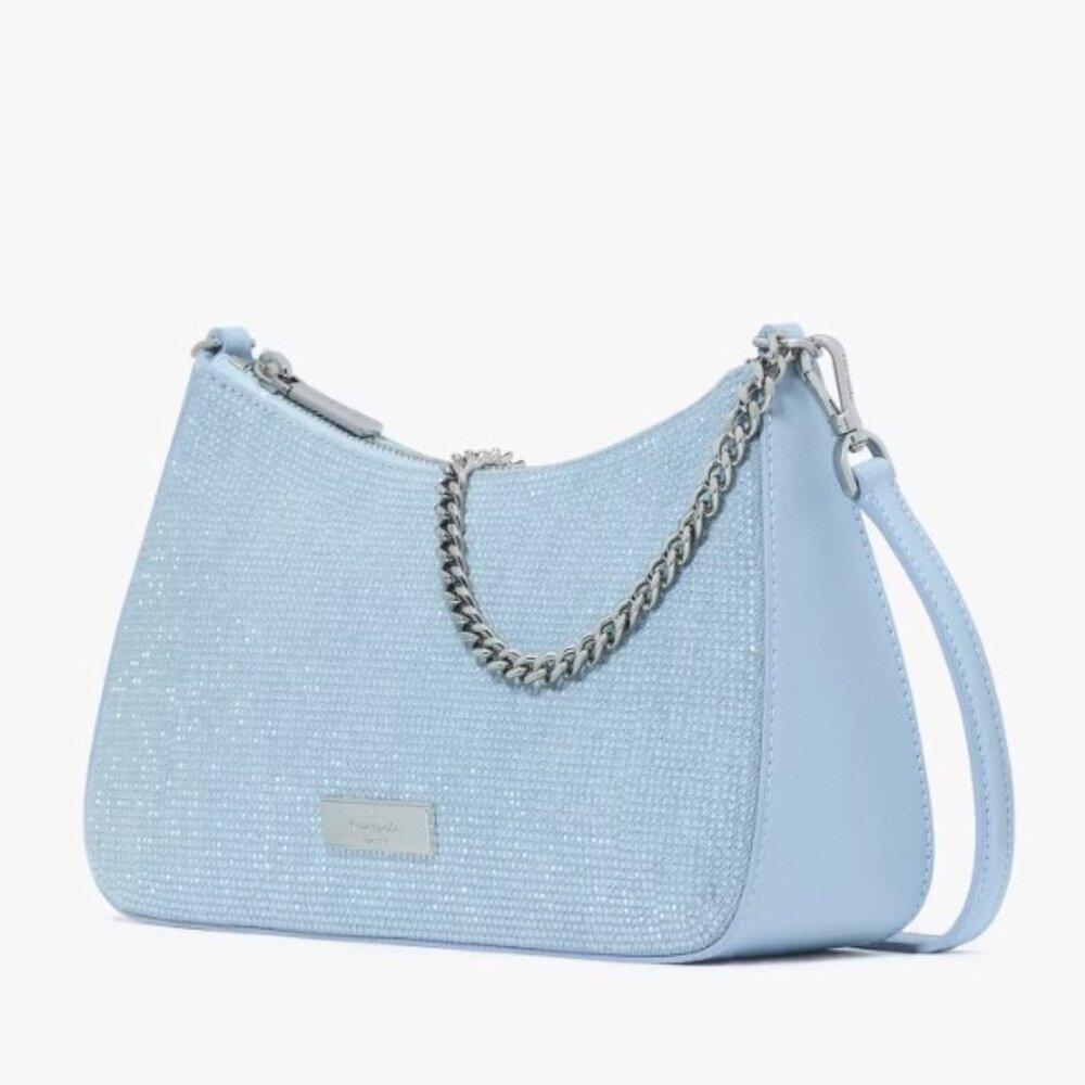 Kate Spade Madison Studded Denim Convertible Crossbody NWT - Picture 4 of 14